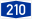 Bundesautobahn 210 number.svg