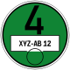Feinstaubplakette Gruppe 4.svg